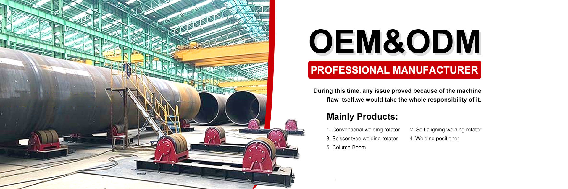 qualité rouleaux de soudure de tuyau usine